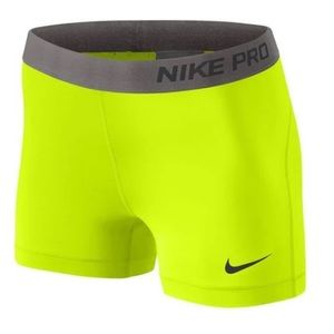 nike pro yellow